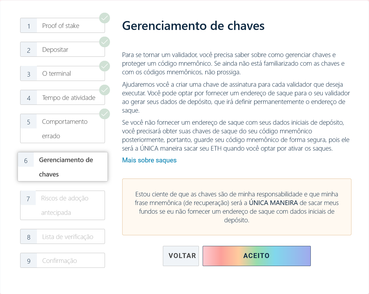 Gerenciamento de chaves